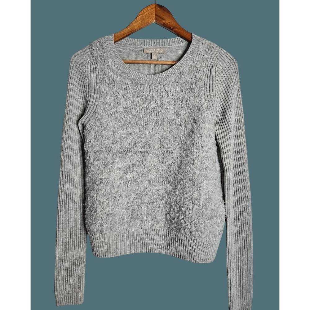 Banana Republic Italian Yarn Sweater Small Women’s Ribbed Knit Pullover -FLAW